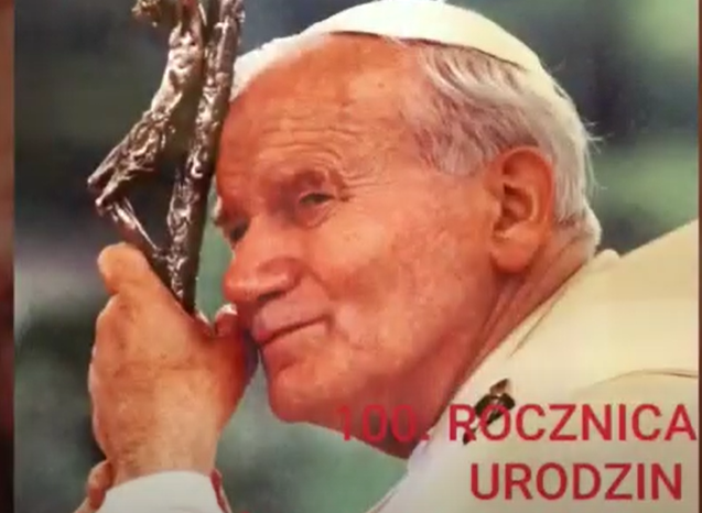 Laurka dla Jana Pawła II na 100 rocznicę urodzin 18.05.2020 r.